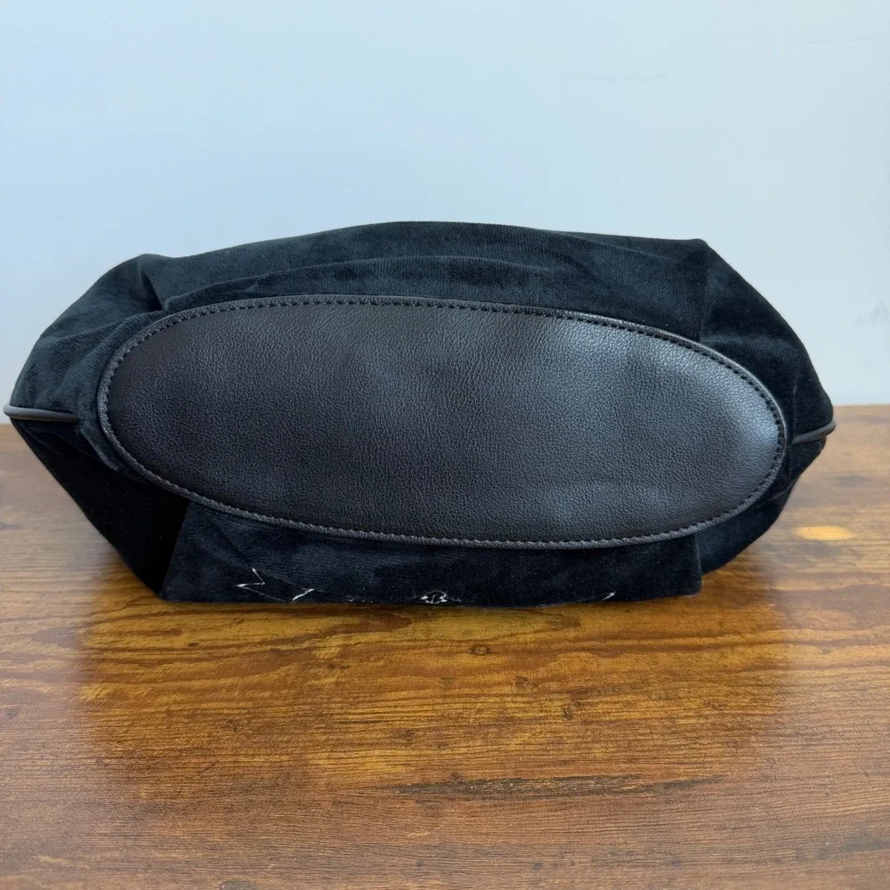 New Juicy Couture Need More Black Shoulder Hobo Handbag Wristlet Wallet Set Y2K